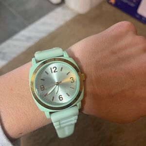 Mint Green Analog Watch